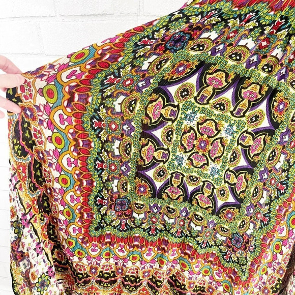 Billa Lightweight Colorful Pullover Casual Summer Dress Women's Size Large - Picture 7 of 10